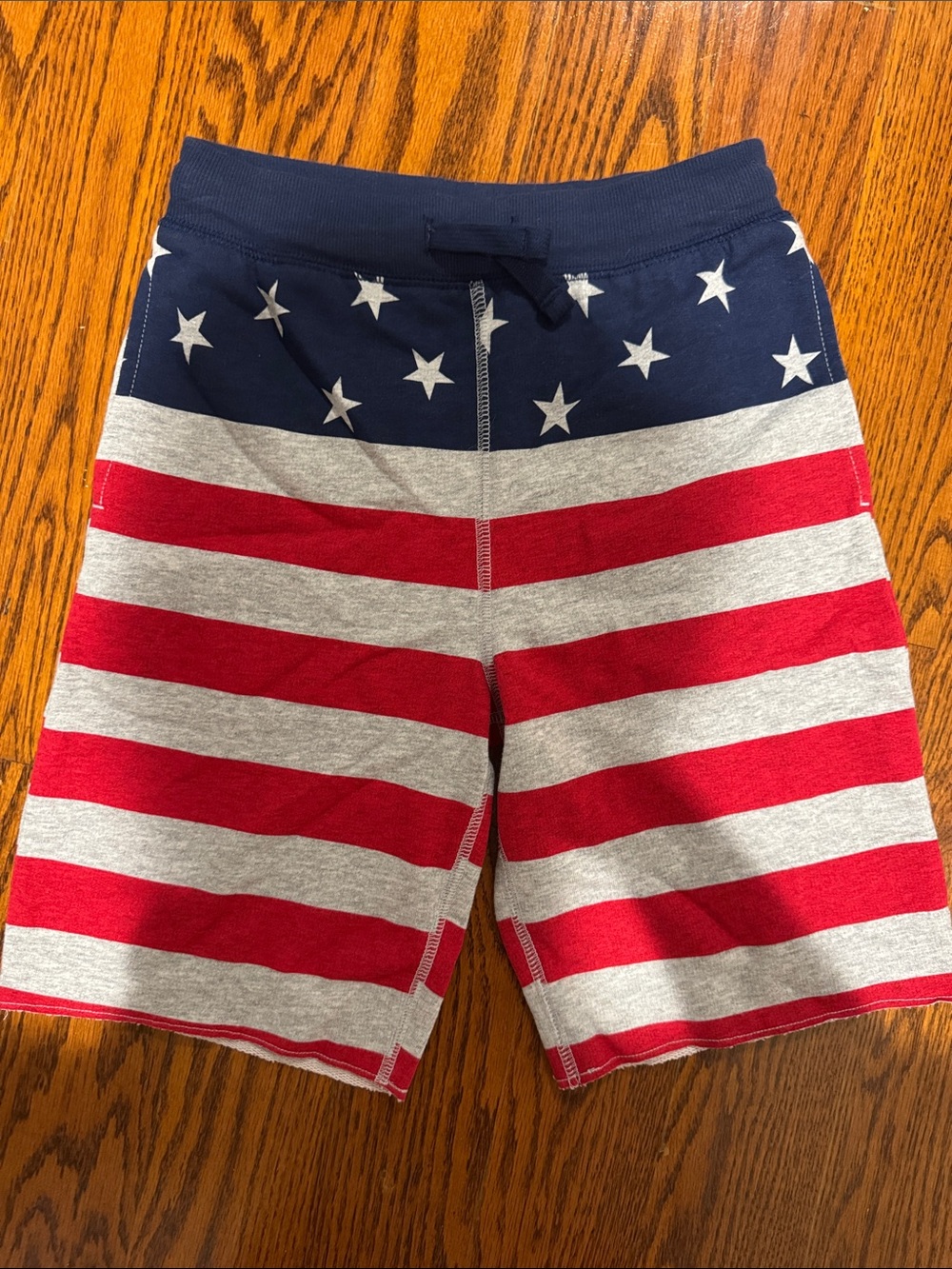 OshKosh B'gosh Boys Stars & Stripes Red, White & Blue Knit Shorts